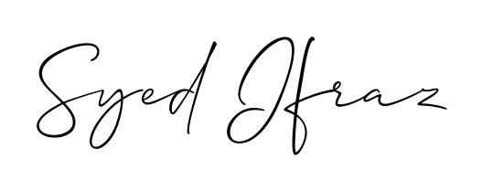 A timeless handwritten aesthetic for Syed Ifraz. The Allison_Script font gives your signature a handcrafted feel with natural curves. Syed Ifraz signature style 2 images and pictures png