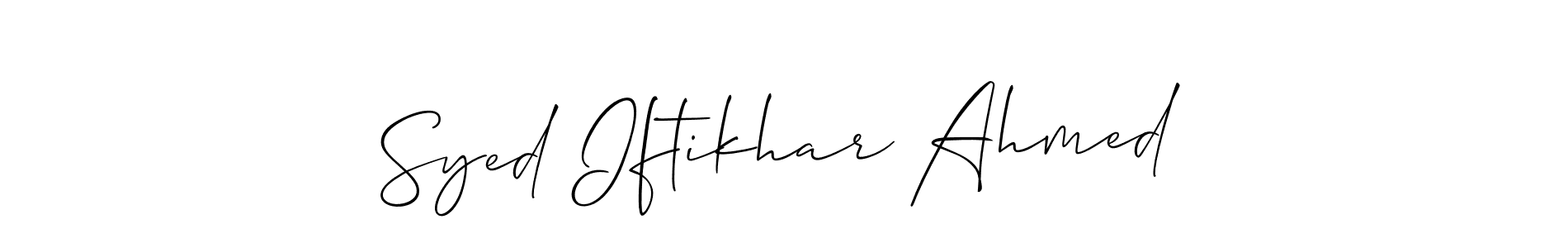 See photos of Syed Iftikhar Ahmed official signature by Spectra . Check more albums & portfolios. Read reviews & check more about Allison_Script font. Syed Iftikhar Ahmed signature style 2 images and pictures png