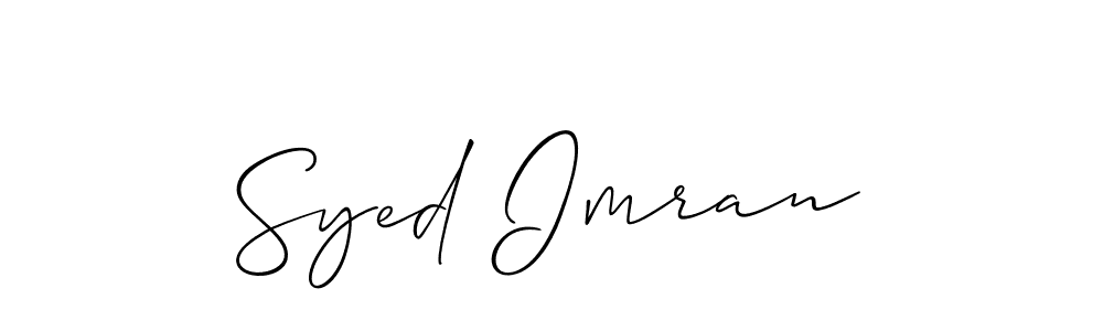 Syed Imran stylish signature style. Best Handwritten Sign (Allison_Script) for my name. Handwritten Signature Collection Ideas for my name Syed Imran. Syed Imran signature style 2 images and pictures png