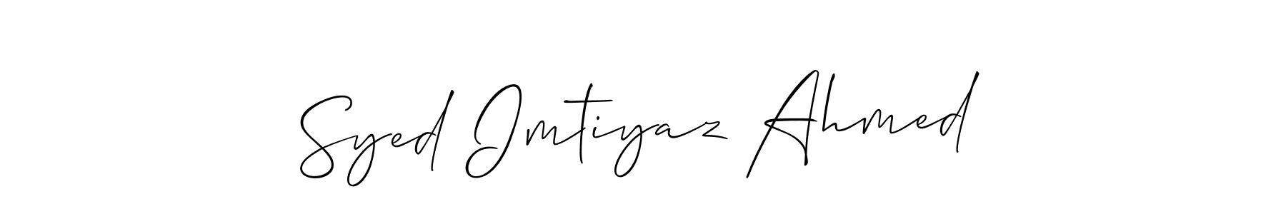 How to Draw Syed Imtiyaz Ahmed signature style? Allison_Script is a latest design signature styles for name Syed Imtiyaz Ahmed. Syed Imtiyaz Ahmed signature style 2 images and pictures png