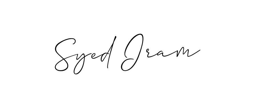 Make a beautiful signature design for name Syed Iram. Use this online signature maker to create a handwritten signature for free. Syed Iram signature style 2 images and pictures png