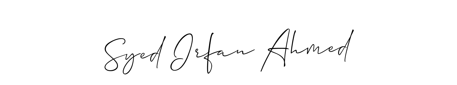 You can use this online signature creator to create a handwritten signature for the name Syed Irfan Ahmed. This is the best online autograph maker. Syed Irfan Ahmed signature style 2 images and pictures png