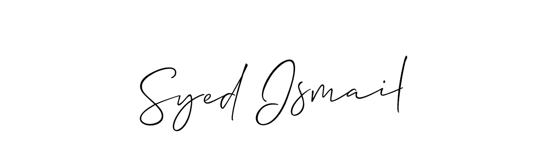 if you are searching for the best signature style for your name Syed Ismail. so please give up your signature search. here we have designed multiple signature styles  using Allison_Script. Syed Ismail signature style 2 images and pictures png