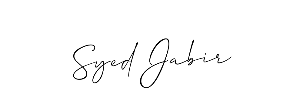 Similarly Allison_Script is the best handwritten signature design. Signature creator online .You can use it as an online autograph creator for name Syed Jabir. Syed Jabir signature style 2 images and pictures png