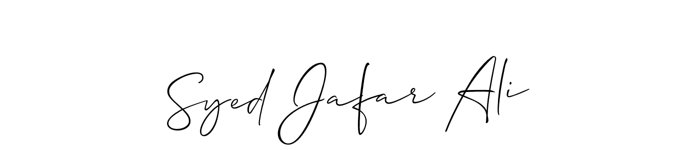 Best and Professional Signature Style for Syed Jafar Ali. Allison_Script Best Signature Style Collection. Syed Jafar Ali signature style 2 images and pictures png