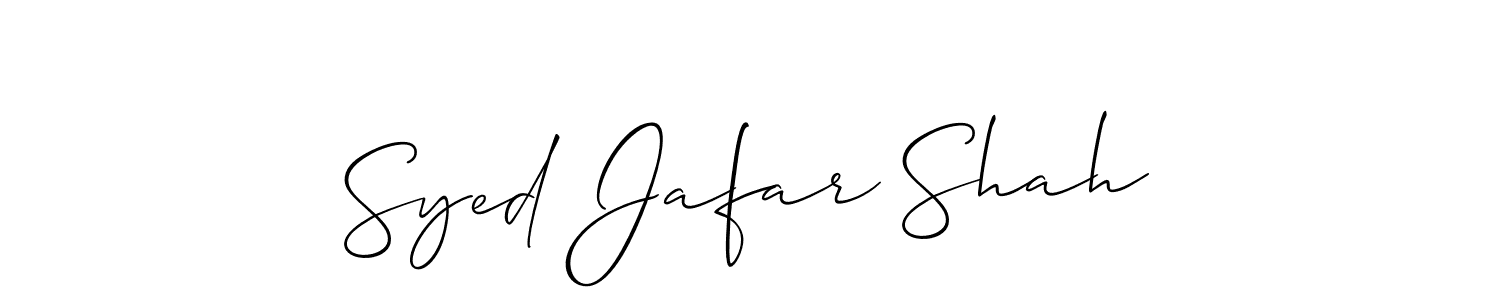 It looks lik you need a new signature style for name Syed Jafar Shah. Design unique handwritten (Allison_Script) signature with our free signature maker in just a few clicks. Syed Jafar Shah signature style 2 images and pictures png