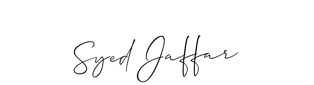 You should practise on your own different ways (Allison_Script) to write your name (Syed Jaffar) in signature. don't let someone else do it for you. Syed Jaffar signature style 2 images and pictures png