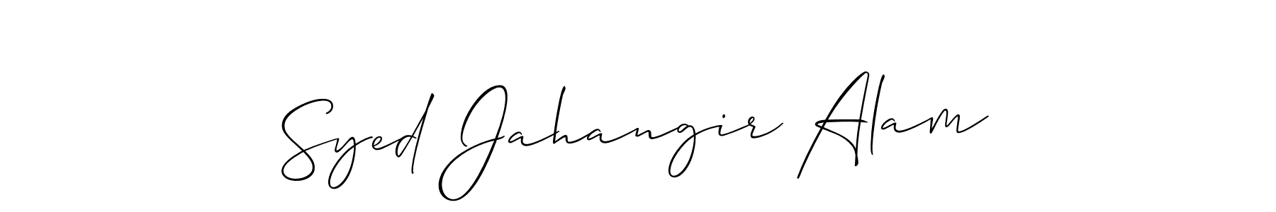 How to make Syed Jahangir Alam signature? Allison_Script is a professional autograph style. Create handwritten signature for Syed Jahangir Alam name. Syed Jahangir Alam signature style 2 images and pictures png