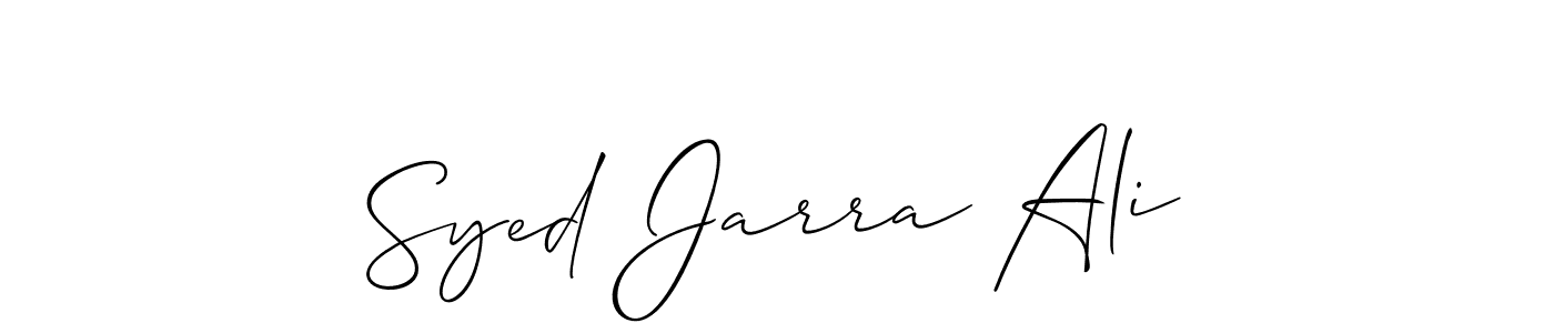 Make a beautiful signature design for name Syed Jarra Ali. Use this online signature maker to create a handwritten signature for free. Syed Jarra Ali signature style 2 images and pictures png