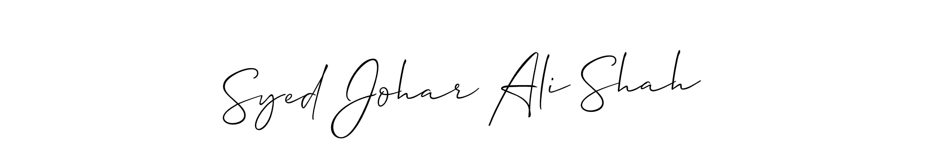 Best and Professional Signature Style for Syed Johar Ali Shah. Allison_Script Best Signature Style Collection. Syed Johar Ali Shah signature style 2 images and pictures png