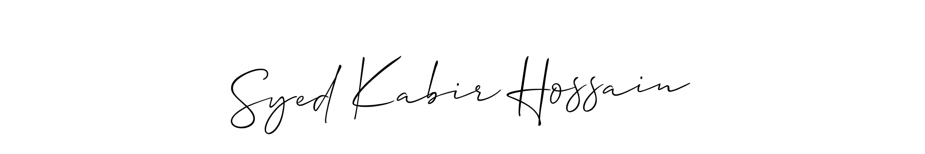 Make a beautiful signature design for name Syed Kabir Hossain. Use this online signature maker to create a handwritten signature for free. Syed Kabir Hossain signature style 2 images and pictures png