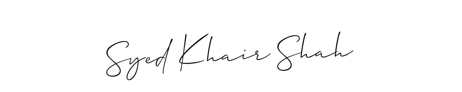 Once you've used our free online signature maker to create your best signature Allison_Script style, it's time to enjoy all of the benefits that Syed Khair Shah name signing documents. Syed Khair Shah signature style 2 images and pictures png