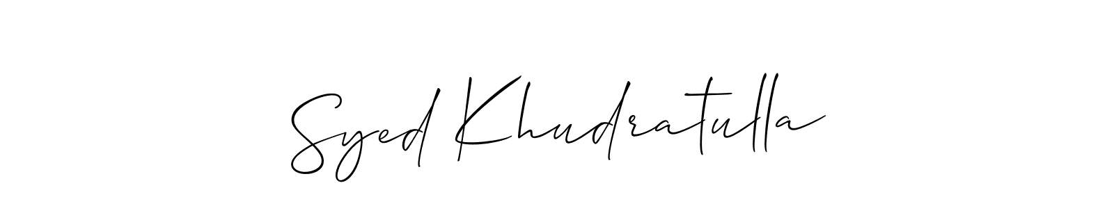 You can use this online signature creator to create a handwritten signature for the name Syed Khudratulla. This is the best online autograph maker. Syed Khudratulla signature style 2 images and pictures png