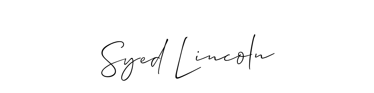 See photos of Syed Lincoln official signature by Spectra . Check more albums & portfolios. Read reviews & check more about Allison_Script font. Syed Lincoln signature style 2 images and pictures png