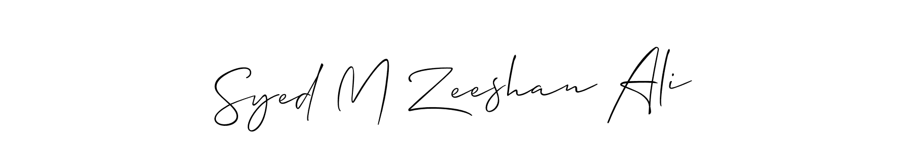 See photos of Syed M Zeeshan Ali official signature by Spectra . Check more albums & portfolios. Read reviews & check more about Allison_Script font. Syed M Zeeshan Ali signature style 2 images and pictures png