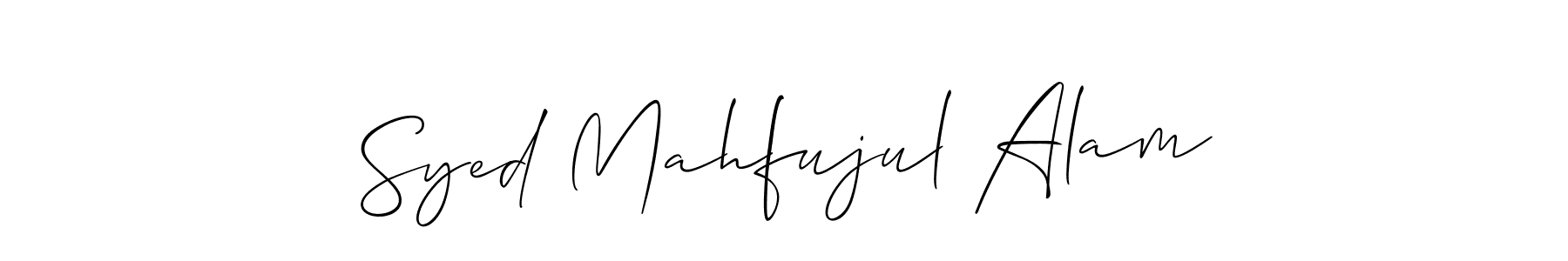 Also we have Syed Mahfujul Alam name is the best signature style. Create professional handwritten signature collection using Allison_Script autograph style. Syed Mahfujul Alam signature style 2 images and pictures png