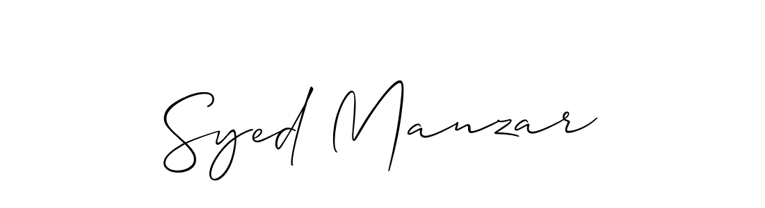 Also we have Syed Manzar name is the best signature style. Create professional handwritten signature collection using Allison_Script autograph style. Syed Manzar signature style 2 images and pictures png