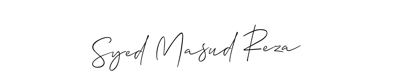 Syed Masud Reza stylish signature style. Best Handwritten Sign (Allison_Script) for my name. Handwritten Signature Collection Ideas for my name Syed Masud Reza. Syed Masud Reza signature style 2 images and pictures png