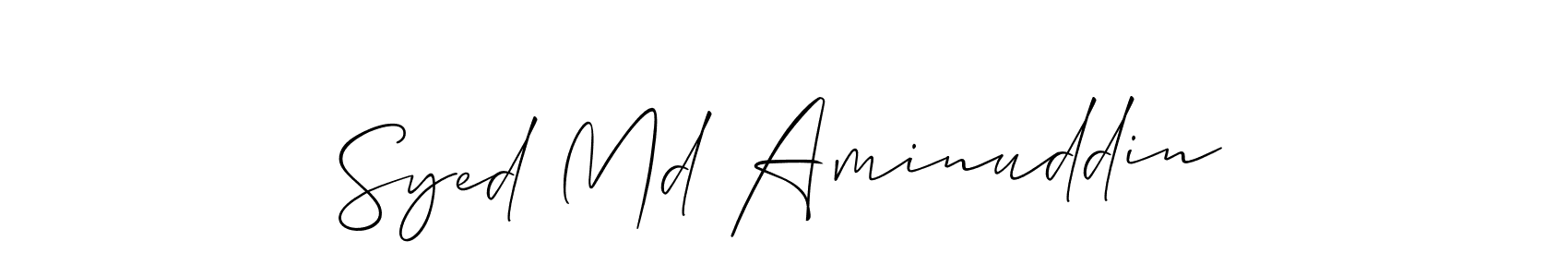 Make a short Syed Md Aminuddin signature style. Manage your documents anywhere anytime using Allison_Script. Create and add eSignatures, submit forms, share and send files easily. Syed Md Aminuddin signature style 2 images and pictures png