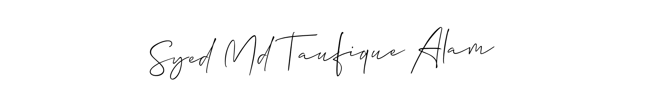 Make a beautiful signature design for name Syed Md Taufique Alam. Use this online signature maker to create a handwritten signature for free. Syed Md Taufique Alam signature style 2 images and pictures png