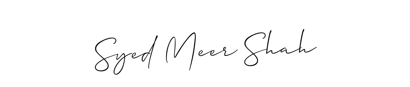 Once you've used our free online signature maker to create your best signature Allison_Script style, it's time to enjoy all of the benefits that Syed Meer Shah name signing documents. Syed Meer Shah signature style 2 images and pictures png