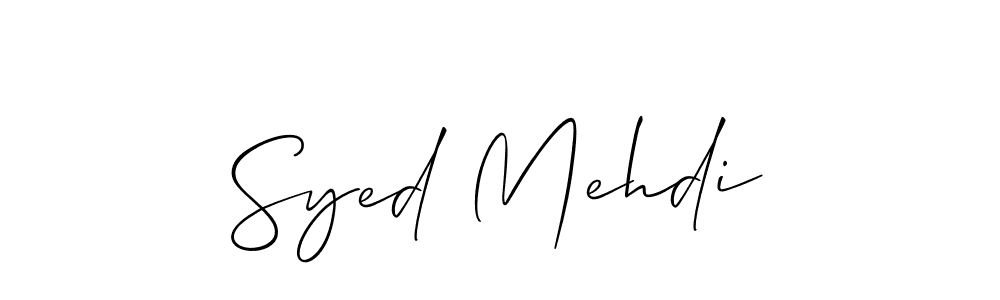 if you are searching for the best signature style for your name Syed Mehdi. so please give up your signature search. here we have designed multiple signature styles  using Allison_Script. Syed Mehdi signature style 2 images and pictures png