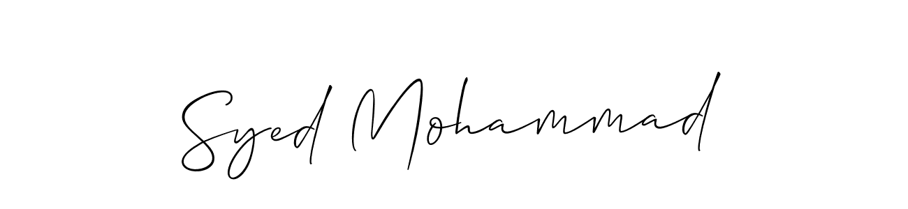 How to make Syed Mohammad signature? Allison_Script is a professional autograph style. Create handwritten signature for Syed Mohammad name. Syed Mohammad signature style 2 images and pictures png
