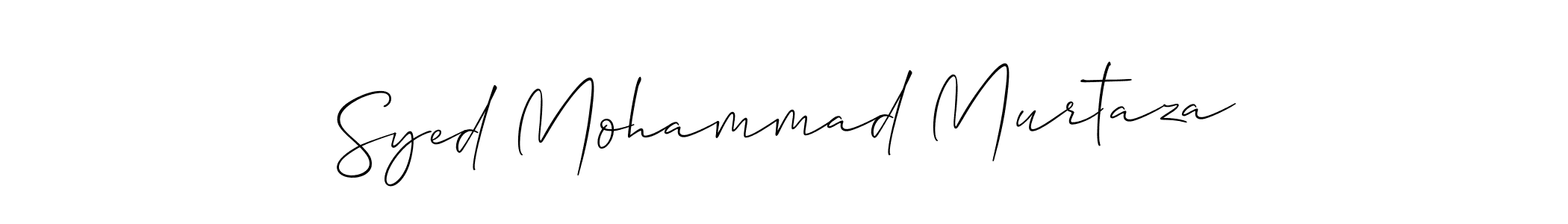 Syed Mohammad Murtaza stylish signature style. Best Handwritten Sign (Allison_Script) for my name. Handwritten Signature Collection Ideas for my name Syed Mohammad Murtaza. Syed Mohammad Murtaza signature style 2 images and pictures png