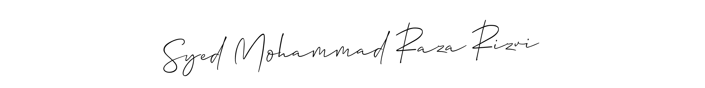Also You can easily find your signature by using the search form. We will create Syed Mohammad Raza Rizvi name handwritten signature images for you free of cost using Allison_Script sign style. Syed Mohammad Raza Rizvi signature style 2 images and pictures png