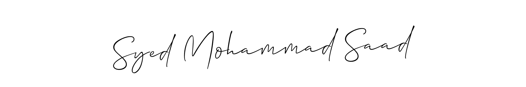 You can use this online signature creator to create a handwritten signature for the name Syed Mohammad Saad. This is the best online autograph maker. Syed Mohammad Saad signature style 2 images and pictures png