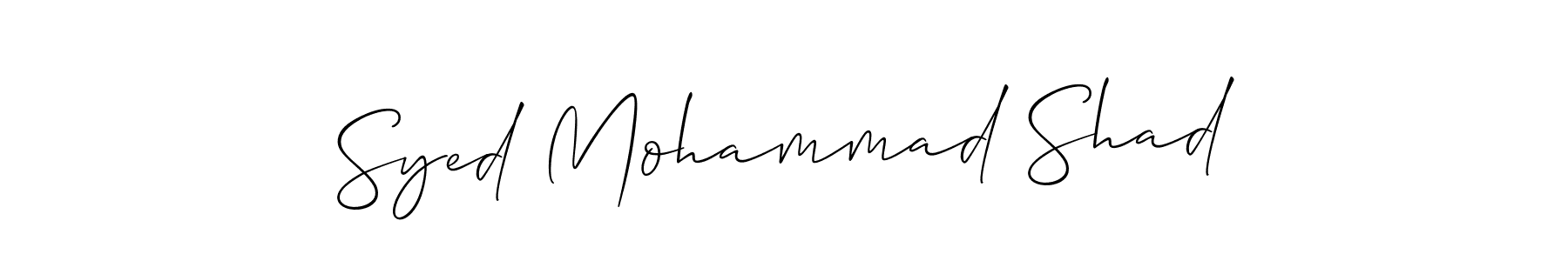 How to make Syed Mohammad Shad signature? Allison_Script is a professional autograph style. Create handwritten signature for Syed Mohammad Shad name. Syed Mohammad Shad signature style 2 images and pictures png