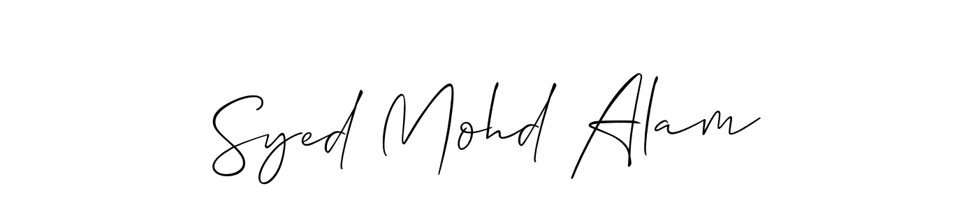 This is the best signature style for the Syed Mohd Alam name. Also you like these signature font (Allison_Script). Mix name signature. Syed Mohd Alam signature style 2 images and pictures png