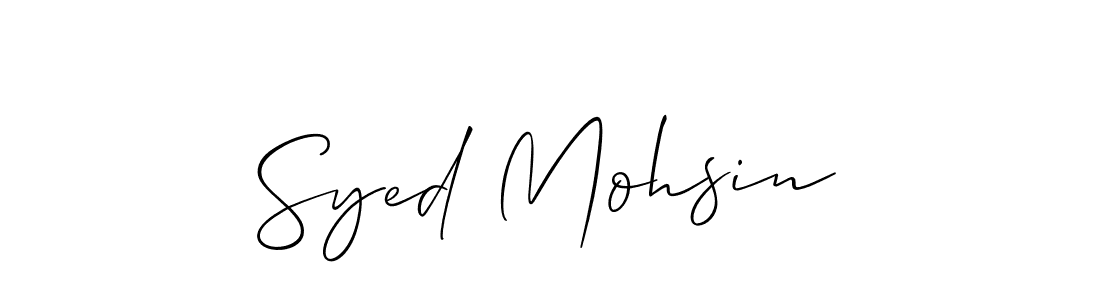 Allison_Script is a professional signature style that is perfect for those who want to add a touch of class to their signature. It is also a great choice for those who want to make their signature more unique. Get Syed Mohsin name to fancy signature for free. Syed Mohsin signature style 2 images and pictures png