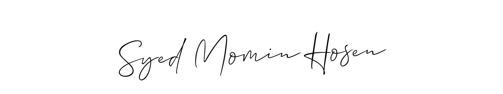 Best and Professional Signature Style for Syed Momin Hosen. Allison_Script Best Signature Style Collection. Syed Momin Hosen signature style 2 images and pictures png