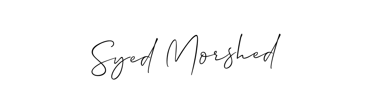 You can use this online signature creator to create a handwritten signature for the name Syed Morshed. This is the best online autograph maker. Syed Morshed signature style 2 images and pictures png