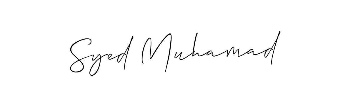 Allison_Script is a professional signature style that is perfect for those who want to add a touch of class to their signature. It is also a great choice for those who want to make their signature more unique. Get Syed Muhamad name to fancy signature for free. Syed Muhamad signature style 2 images and pictures png