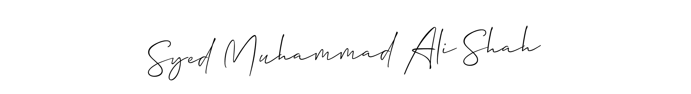 Also we have Syed Muhammad Ali Shah name is the best signature style. Create professional handwritten signature collection using Allison_Script autograph style. Syed Muhammad Ali Shah signature style 2 images and pictures png