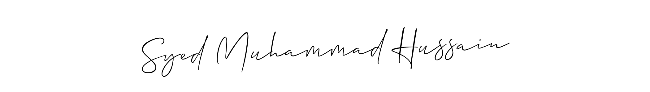 Make a beautiful signature design for name Syed Muhammad Hussain. Use this online signature maker to create a handwritten signature for free. Syed Muhammad Hussain signature style 2 images and pictures png