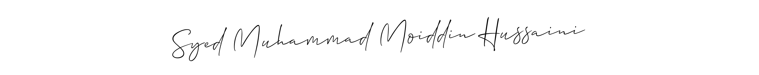 if you are searching for the best signature style for your name Syed Muhammad Moiddin Hussaini. so please give up your signature search. here we have designed multiple signature styles  using Allison_Script. Syed Muhammad Moiddin Hussaini signature style 2 images and pictures png