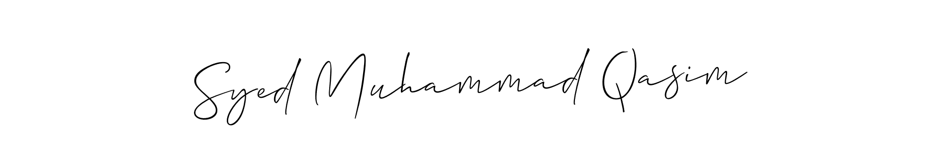 It looks lik you need a new signature style for name Syed Muhammad Qasim. Design unique handwritten (Allison_Script) signature with our free signature maker in just a few clicks. Syed Muhammad Qasim signature style 2 images and pictures png