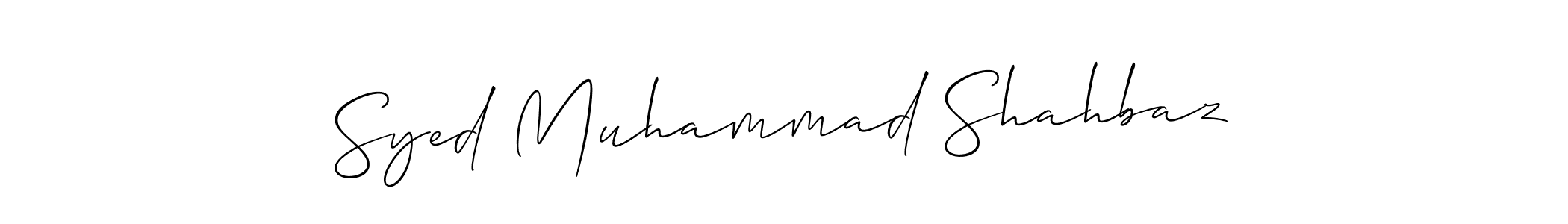 Also You can easily find your signature by using the search form. We will create Syed Muhammad Shahbaz name handwritten signature images for you free of cost using Allison_Script sign style. Syed Muhammad Shahbaz signature style 2 images and pictures png
