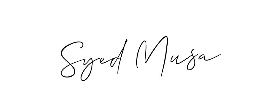 It looks lik you need a new signature style for name Syed Musa. Design unique handwritten (Allison_Script) signature with our free signature maker in just a few clicks. Syed Musa signature style 2 images and pictures png