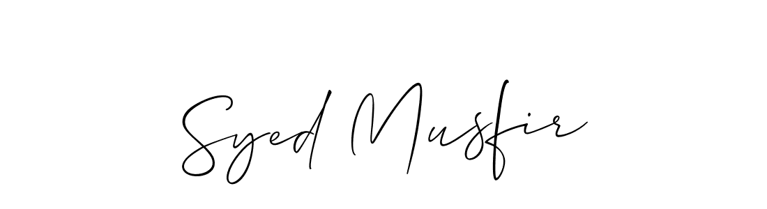 The best way (Allison_Script) to make a short signature is to pick only two or three words in your name. The name Syed Musfir include a total of six letters. For converting this name. Syed Musfir signature style 2 images and pictures png