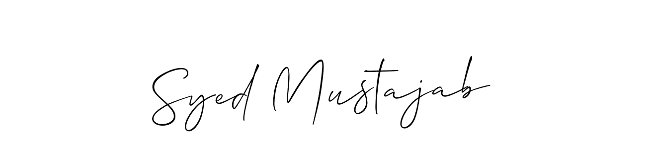 You can use this online signature creator to create a handwritten signature for the name Syed Mustajab. This is the best online autograph maker. Syed Mustajab signature style 2 images and pictures png