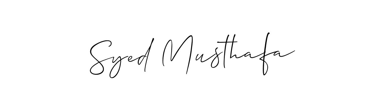 Create a beautiful signature design for name Syed Musthafa. With this signature (Allison_Script) fonts, you can make a handwritten signature for free. Syed Musthafa signature style 2 images and pictures png