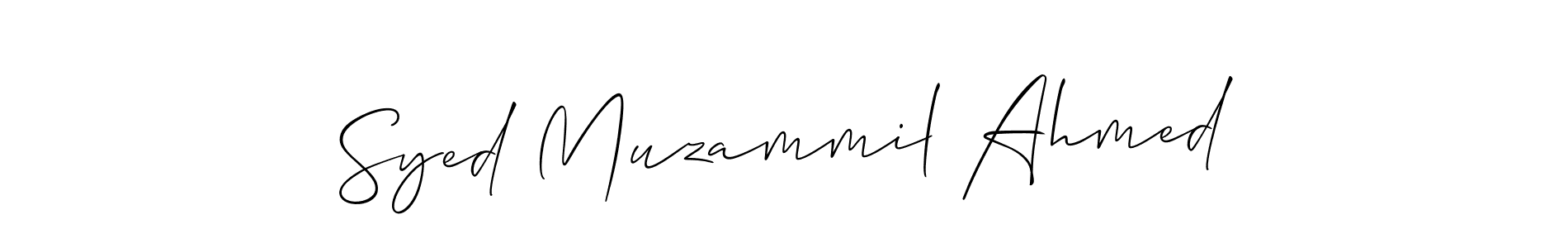 Syed Muzammil Ahmed stylish signature style. Best Handwritten Sign (Allison_Script) for my name. Handwritten Signature Collection Ideas for my name Syed Muzammil Ahmed. Syed Muzammil Ahmed signature style 2 images and pictures png