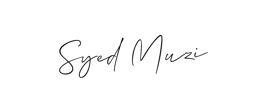 How to make Syed Muzi signature? Allison_Script is a professional autograph style. Create handwritten signature for Syed Muzi name. Syed Muzi signature style 2 images and pictures png