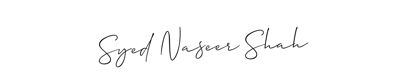 Make a beautiful signature design for name Syed Naseer Shah. Use this online signature maker to create a handwritten signature for free. Syed Naseer Shah signature style 2 images and pictures png