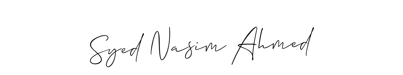 Here are the top 10 professional signature styles for the name Syed Nasim Ahmed. These are the best autograph styles you can use for your name. Syed Nasim Ahmed signature style 2 images and pictures png