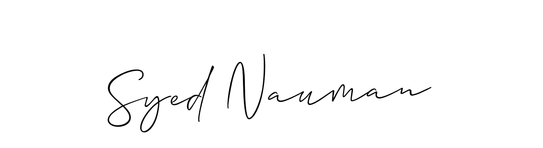 It looks lik you need a new signature style for name Syed Nauman. Design unique handwritten (Allison_Script) signature with our free signature maker in just a few clicks. Syed Nauman signature style 2 images and pictures png